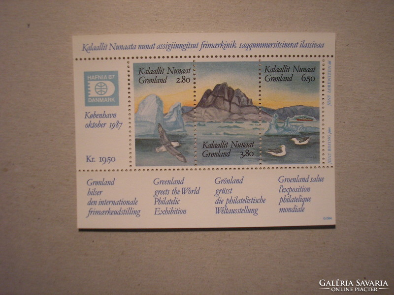 Grönland-Fauna, madarak blokk 1987