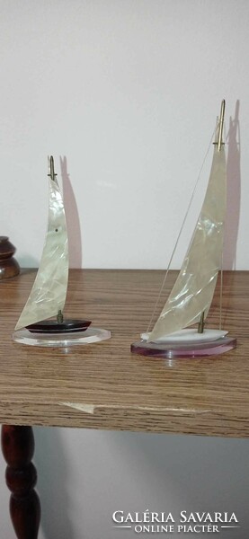 Plexiglas sailboats