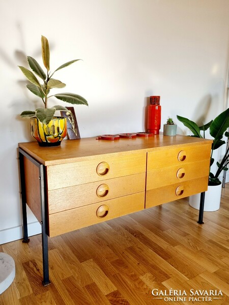 Rare mid-century dresser with many drawers
