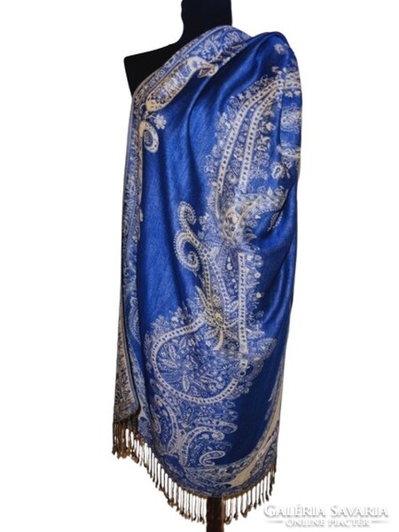 Indian double-sided cashmere shawl 72x180 cm. (7178)