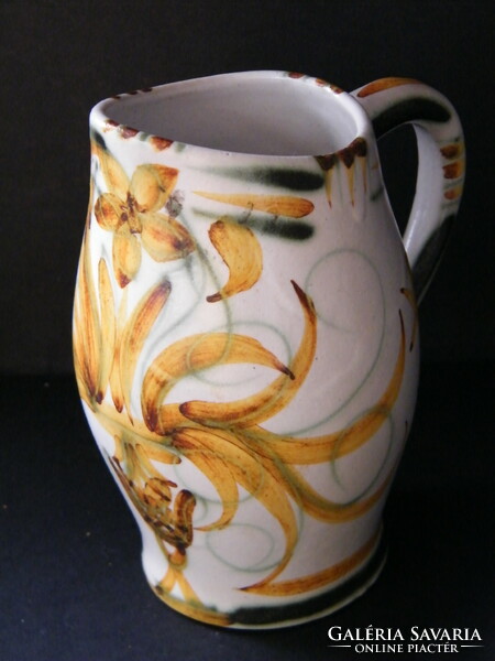 Vintage Keraluc Quimper French ceramic jug