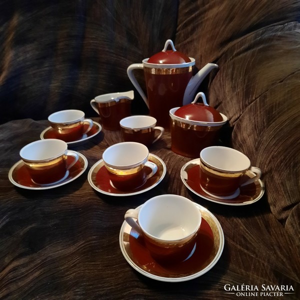 Hollóháza porcelain coffee set