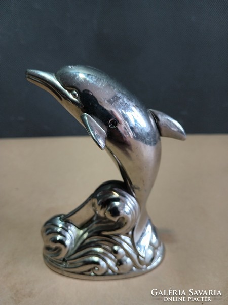 Art-deco modern dolphin table lighter. Negotiable.