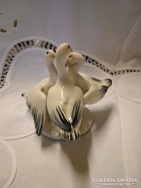 Porcelán madár hármas