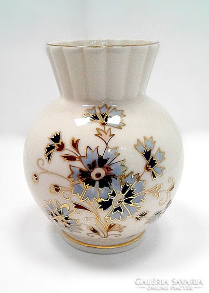Zsolnay cornflower vase (zalr82861)