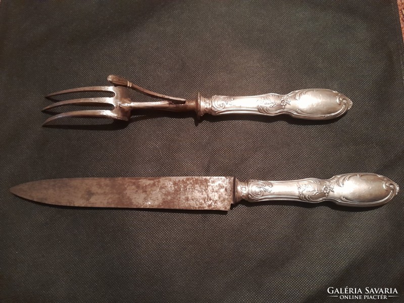 Antique French Solid Silver Cutlery Set