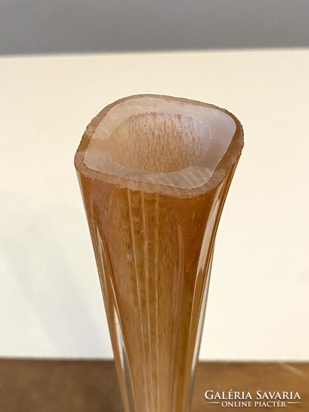 Retro Czech mauve glass vase 50 cm