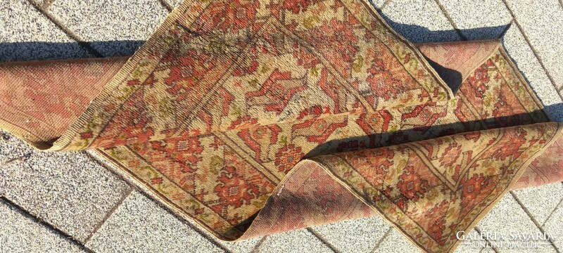 Antik Ushak madár mintás kézi csomózású szőnyeg. Alkudható!