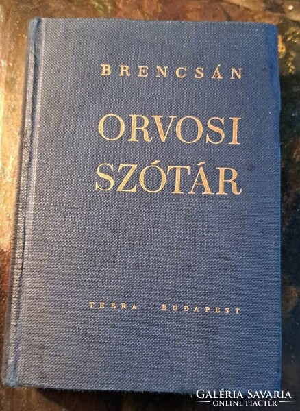 Brencsán : Orvosi szótár.1967. SZEMÉLYES ÁTADÁS bUDAPES