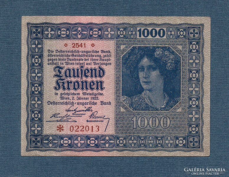 1000 Korona 1922
