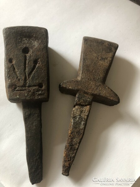 Antique scythe wedges