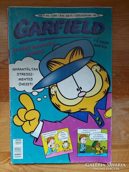 Jim Davis: Garfield képregény 1998/9 105 Szép állapotban (Akár INGYENES szállítással)