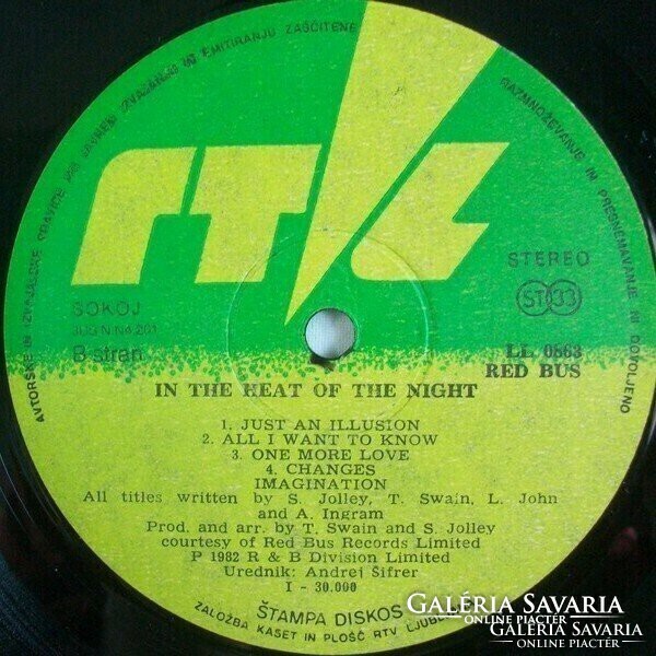 In The Heat Of The Night LP bakelit lemez