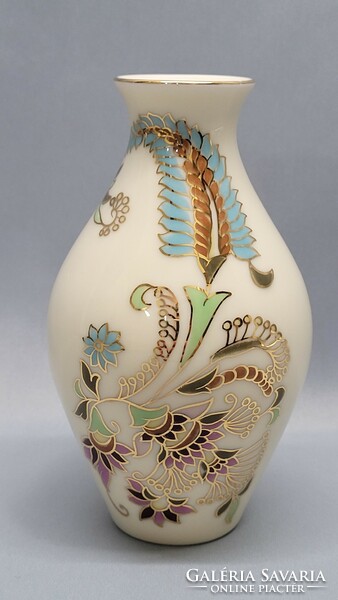 Zsolnay hand painted porcelain vase