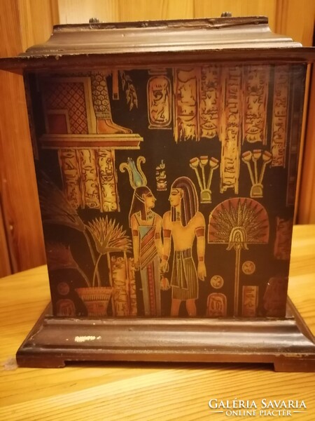Antique wooden Egyptian jewelry cabinet