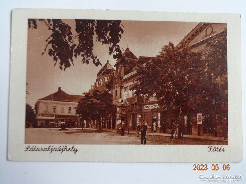 Old postal clean Weinstock postcard: sátoraljaújhely, main square