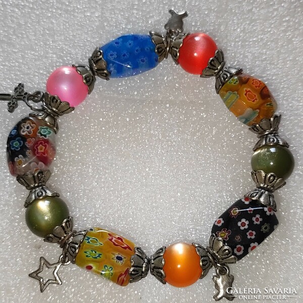 Murano glass rubber bracelet