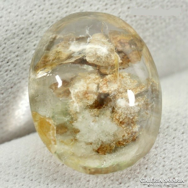 Real, 100% product. Special multi-color moss quartz gemstone 10.10ct - st. (Near translucent)