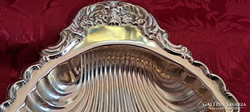 Silver-plated shell bowl, serving bowl (m4521)