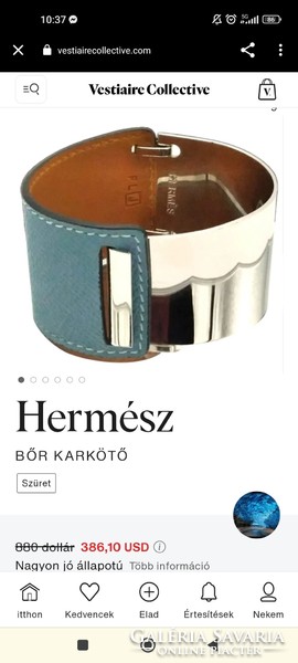 Brand new original Hermès Thales orange leather bracelet at an extra cost of 250,000.-