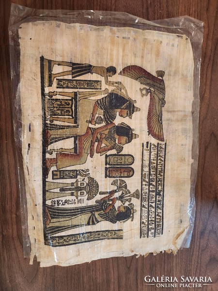 Egyiptomi kézzel festett papirusz