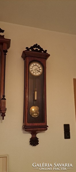 Biedermeier long pendulum wall clock! 1840!