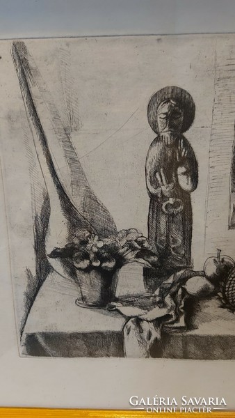 Etching by Gyula from Kőhalmi