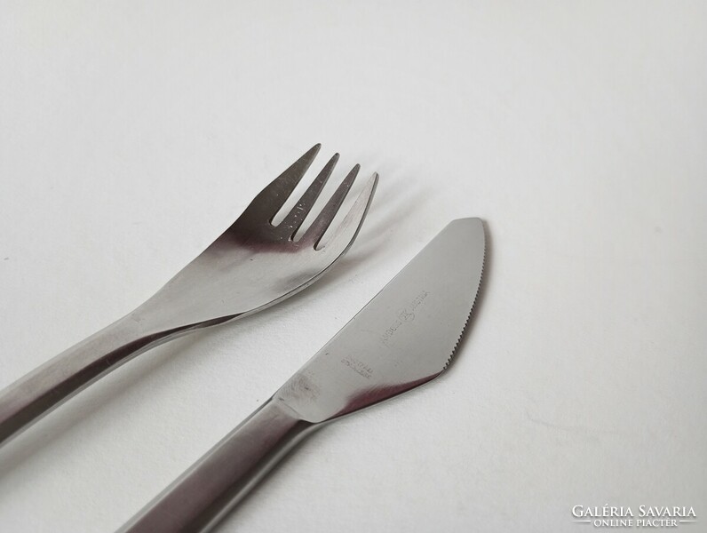 Anboss austria modernist/bauhaus knife+fork 'model 2090' designer helmut alder 1963