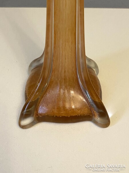 Retro Czech mauve glass vase 50 cm