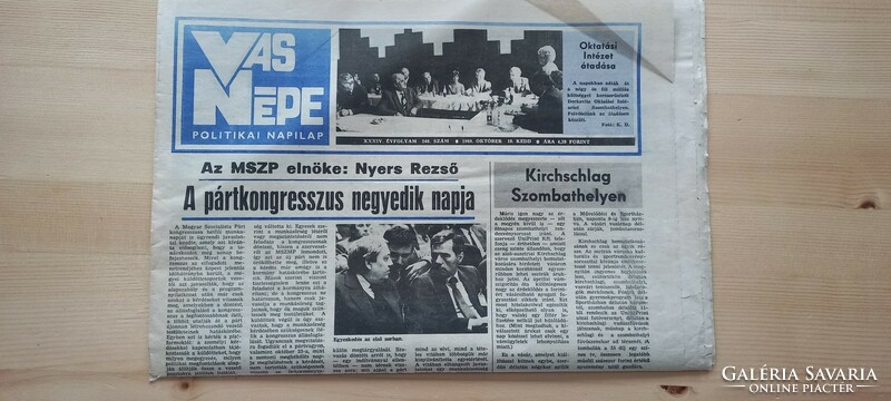 1989. október 10.Vas Népe  SZÜLINAPRA