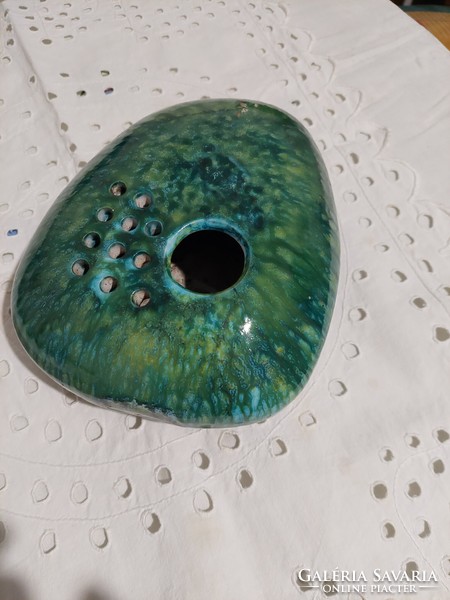 Art deco glazed ceramic vaporizer