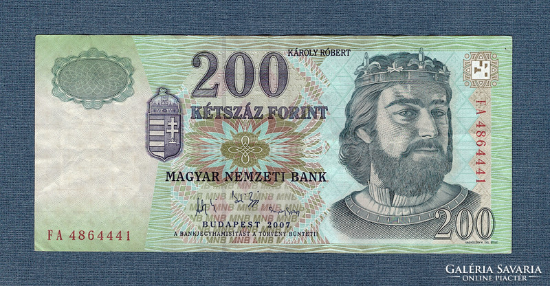 200 Forint  2007 FA