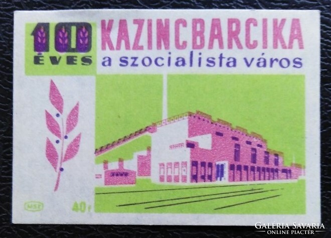Gy116 / 1961 Kazincbarcika gyufacímke