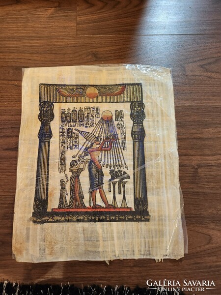 Egyiptomi kézzel festett papirusz kép