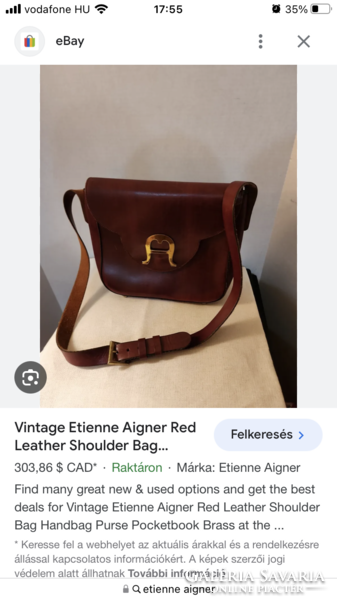 Vintage Etienne Aigner bőrtáska M123