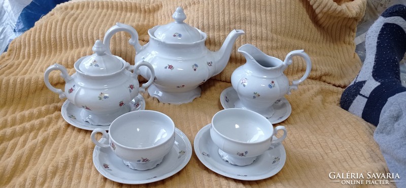 Rare, unique, fairy-tale Zsolnay tea set.