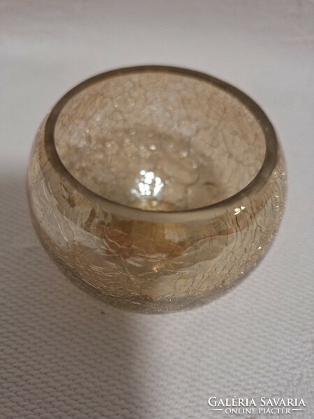 Cracked glass candle holder special color.!