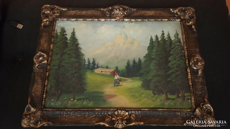 Antique oil painting