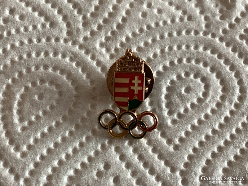 Olympic button hole badge.