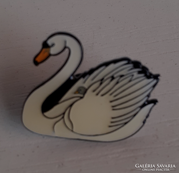 Old swan-shaped brooch pin