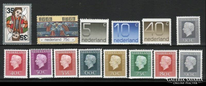 Hollandia 0489 14 különféle postatiszta 8,40 Euró