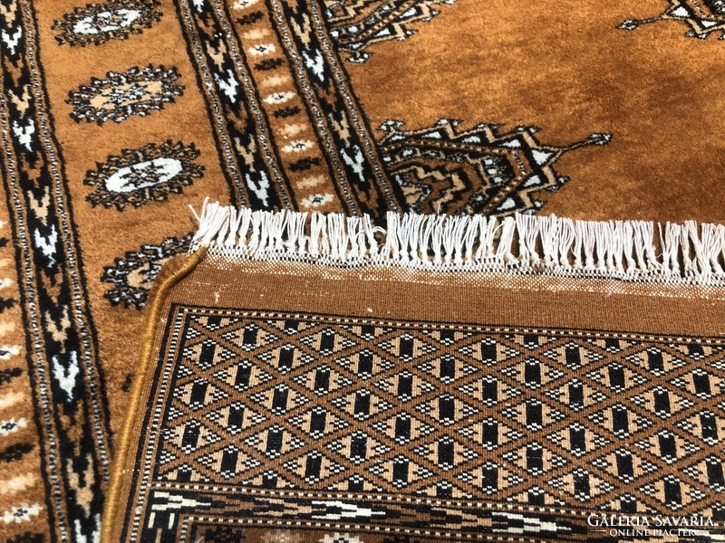 BOKHARA - Pakisztáni kézi csomózású gyapjú PERZSA szőnyeg, 128 x 197 cm