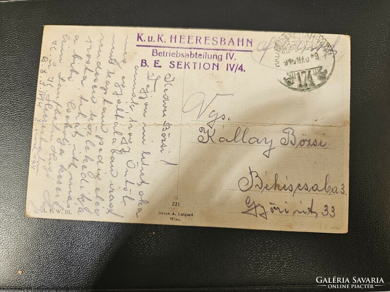 1915 field post postcard with a religious theme