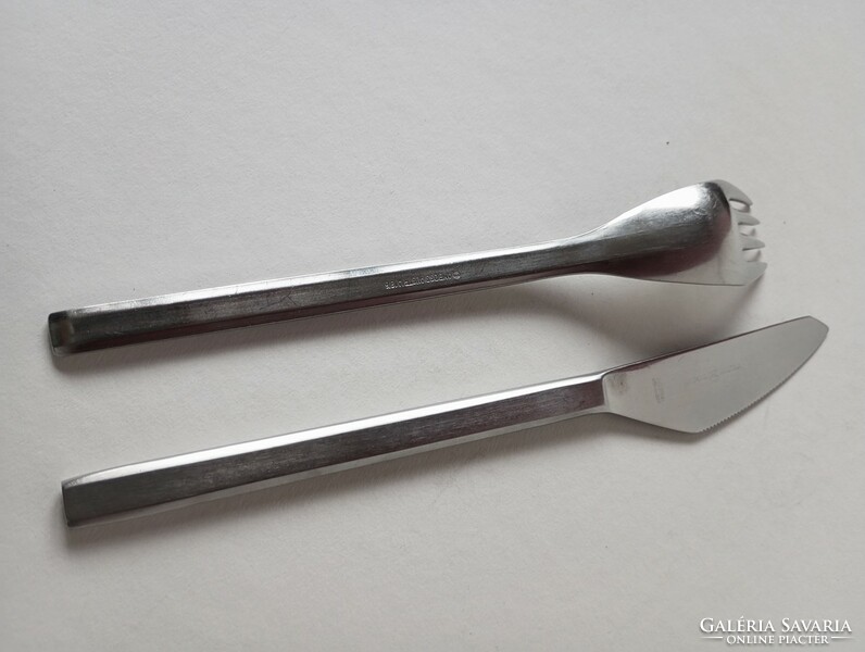 Anboss austria modernist/bauhaus knife+fork 'model 2090' designer helmut alder 1963