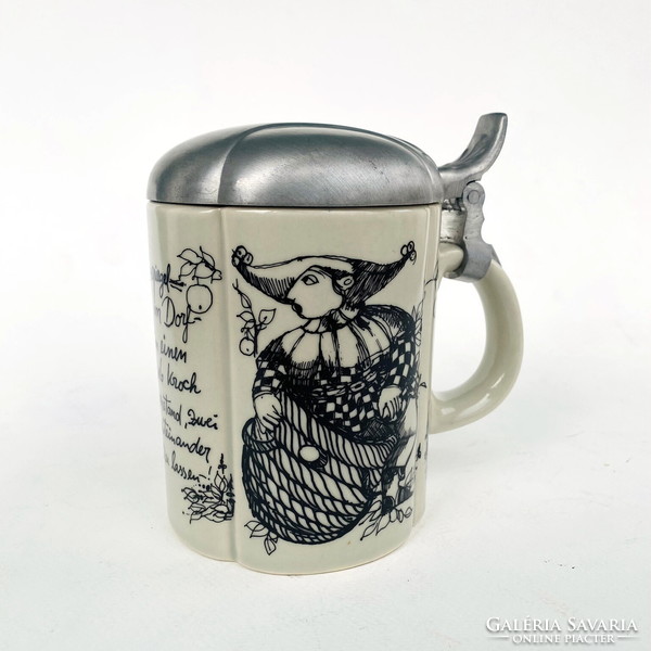 Rosenthal sudio ceramic beer mug - till eulenspiegel