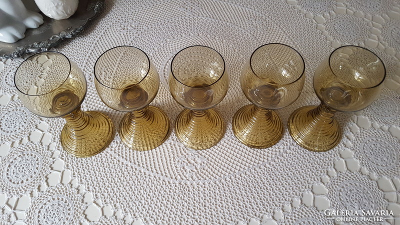 5 pcs. Special, rare Römer glass