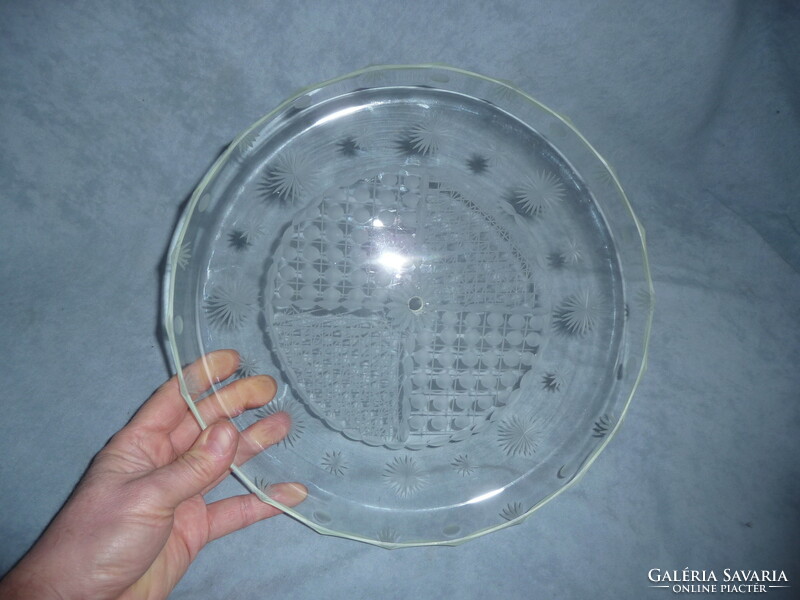 Old frosted glass serving bowl centerpiece glass frosted glass bowl for centerpieces