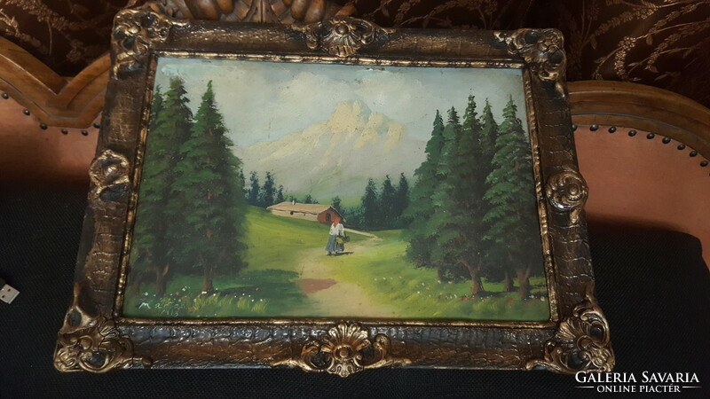 Antique oil painting