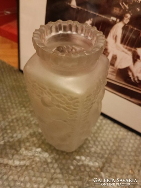 Jiri brabec- pressed glass vase