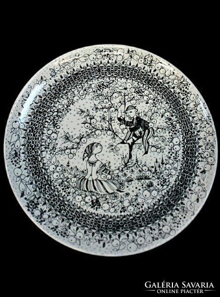 Original rosenthal björn wiinblad design porcelain wall plate bowl